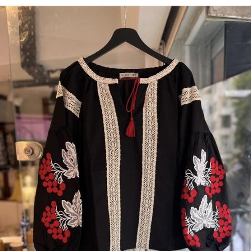 Вышиванка Miki Maki (S-L) MM280 black (деми) Miki Maki MM280 black