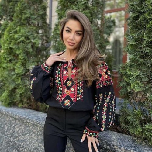 Вышиванка Miki Maki (S-L) MM283 black (деми) Miki Maki MM283 black