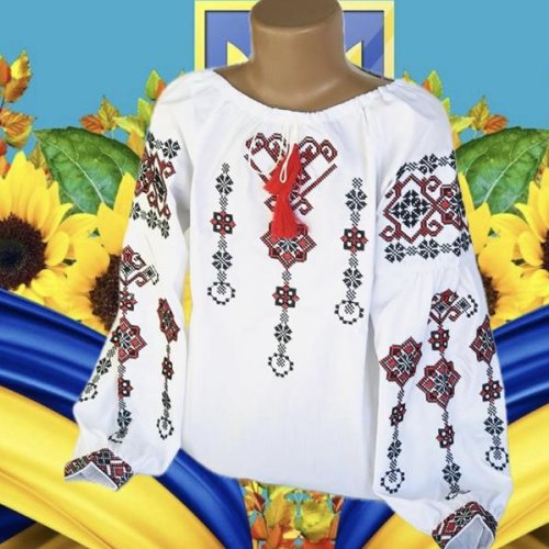 Вышиванка Miki Maki (122-146) MM286 white (деми) Miki Maki MM286 white