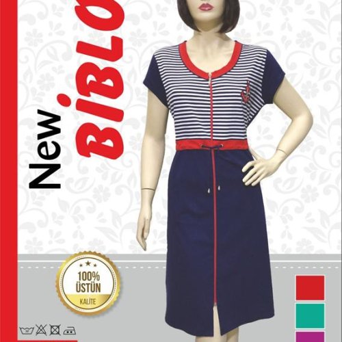 Халат Cotpark (2XL-6XL) 517-1381 blue (лето) Cotpark 517-1381 blue