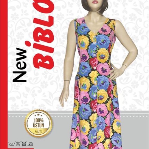 Халат Cotpark (2XL-6XL) 539-0405 l.blue (лето) Cotpark 539-0405 l.blue