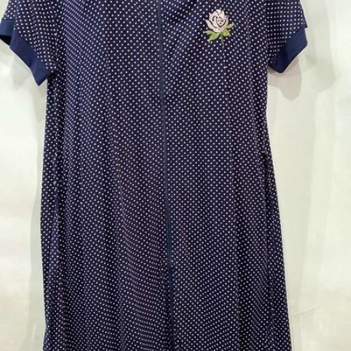 Халат Cotpark (M-3XL) 7169 navy (лето) Cotpark 7169 navy