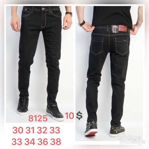 Джинсы God Baron (30-38) 8125 black (деми) God Baron 8125 black