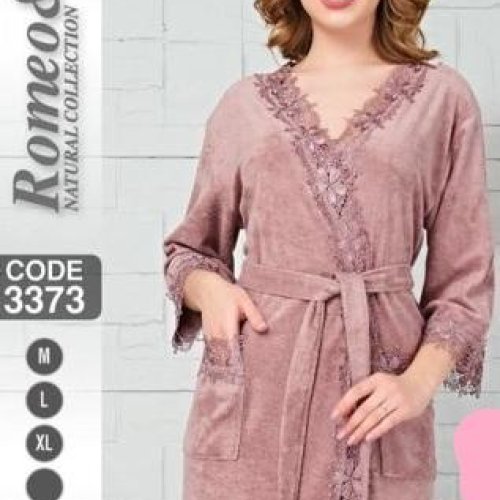 Халат Cotpark (M-XL) 3373 powder (деми) Cotpark 3373 powder