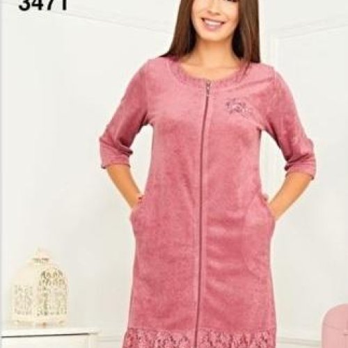 Халат Cotpark (M-XL) 3471 peach (деми) Cotpark 3471 peach