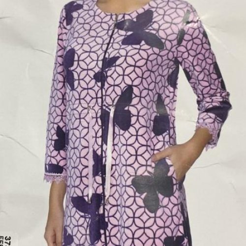 Халат Cotpark (M-3XL) 3782 purple (деми) Cotpark 3782 purple