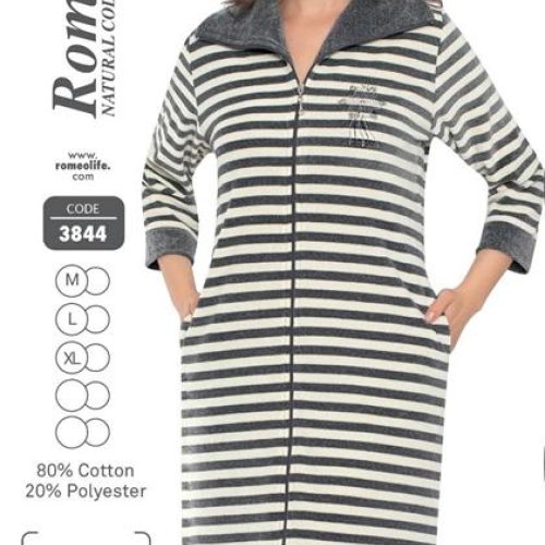 Халат Cotpark (M-XL) 3844 grey (деми) Cotpark 3844 grey
