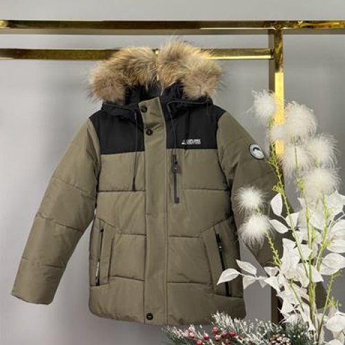 Куртка Delfinka (134-158) WK593 khaki (зима) Delfinka WK593 khaki