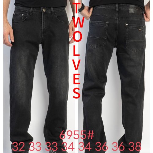 Джинсы God Baron (32-38) 6955 black (деми) God Baron 6955 black