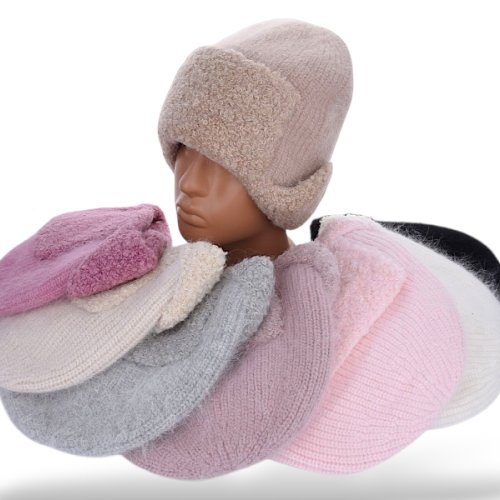 Шапка КОРОЛЕВА (one size) J13 mix (зима) КОРОЛЕВА J13 mix