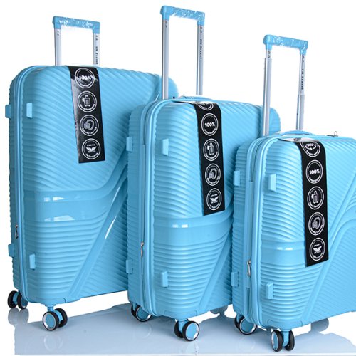 Набор чемоданов Карманчик (75*30*48) 1120 mint blue (деми) Карманчик 1120 mint blue