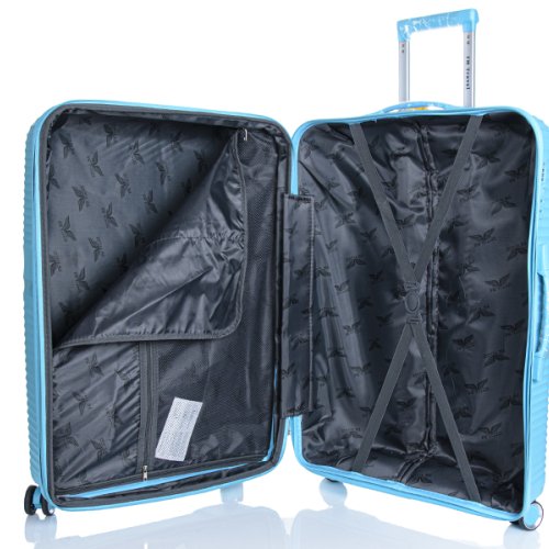 Набор чемоданов Карманчик (75*30*48) 1120 mint blue (деми) Карманчик 1120 mint blue