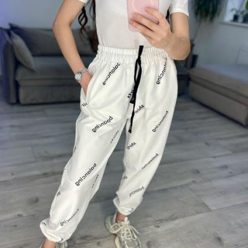 Штаны спорт S.Style (42-48) 321 white (деми) S.Style 321 white