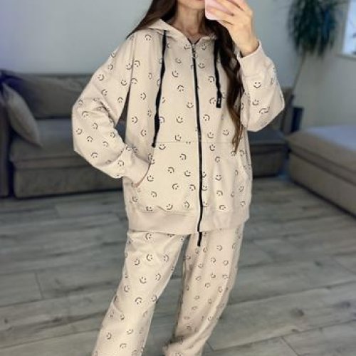 Костюм спорт S.Style (42-48) 606 beige (деми) S.Style 606 beige