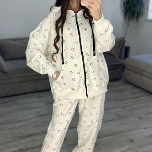 Костюм спорт S.Style (42-48) 606 white (деми) S.Style 606 white