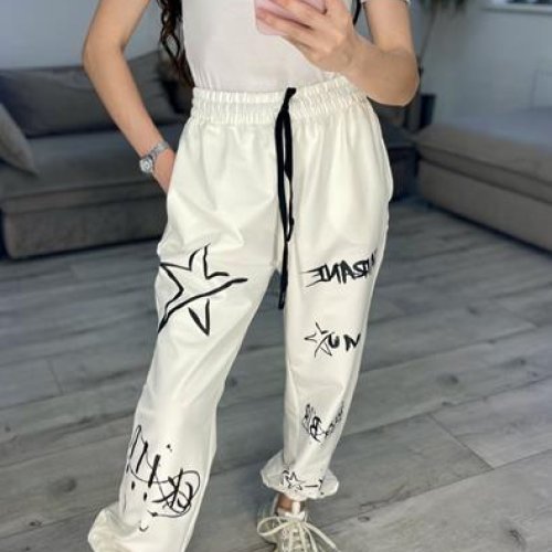 Штаны спорт S.Style (42-48) 611 white (деми) S.Style 611 white