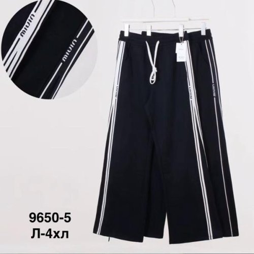 Штаны спорт Modnulya (44-50) 9650 black (деми) Modnulya 9650 black