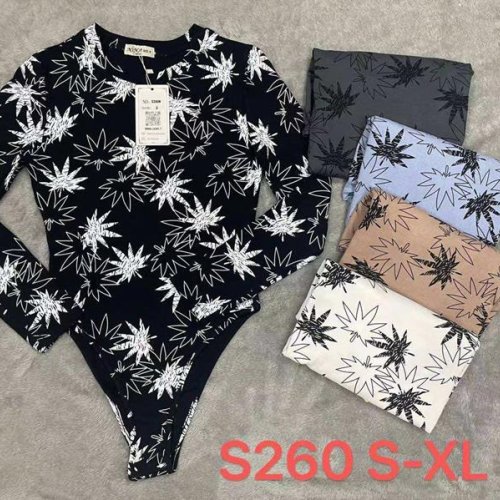 Боди Modnulya (S-XL) S260 black (деми) Modnulya S260 black