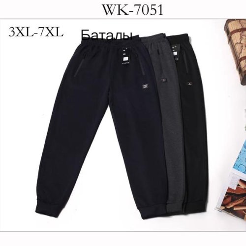 Штаны спорт Hoan (3XL-7XL) WK7051 navy (деми) Hoan WK7051 navy