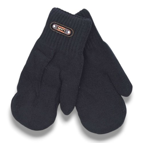 Варежки КОРОЛЕВА (one size) J1030 black (зима) КОРОЛЕВА J1030 black