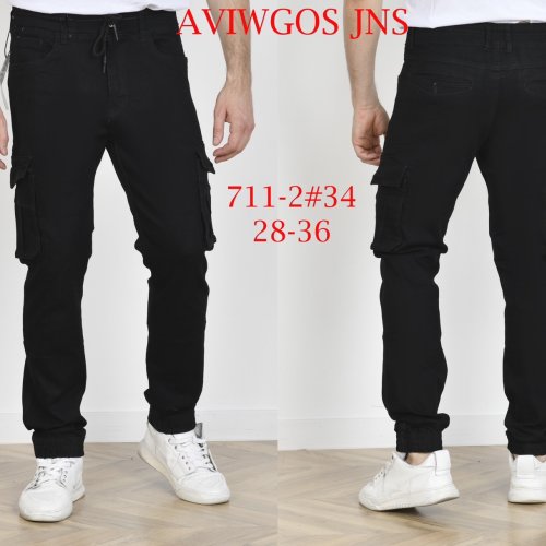 Джинсы God Baron (28-36) 711-2 black (деми) God Baron 711-2 black