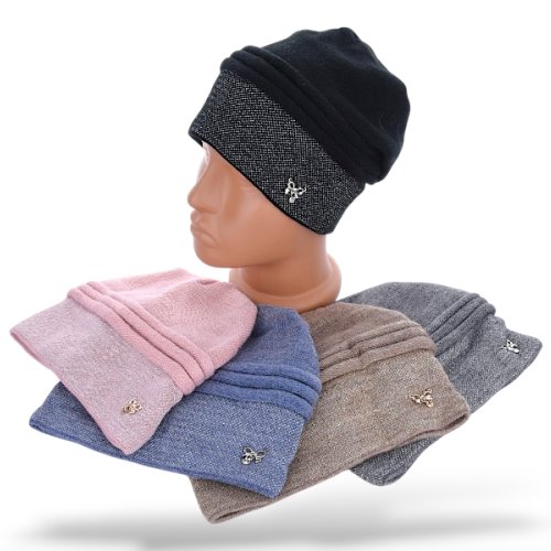 Шапка КОРОЛЕВА (one size) R27 mix (зима) КОРОЛЕВА R27 mix