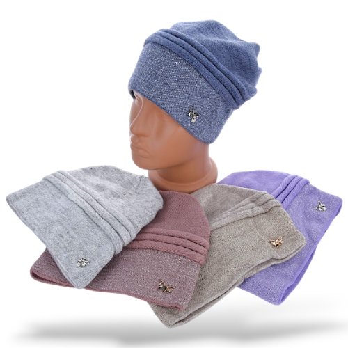 Шапка КОРОЛЕВА (one size) R28 mix (зима) КОРОЛЕВА R28 mix