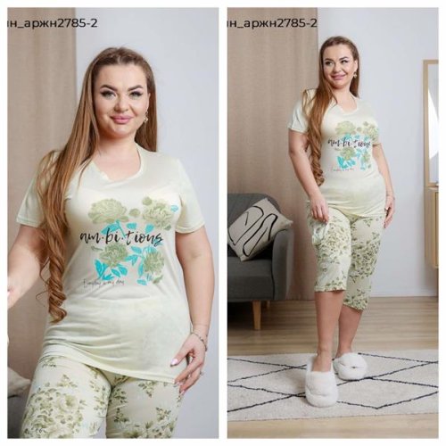 Пижама Vehuiah (2XL-4XL) 2785-2 mint (лето) Vehuiah 2785-2 mint