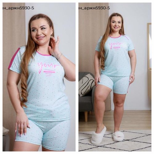 Костюм Vehuiah (2XL-5XL) 5930-5 l.blue (лето) Vehuiah 5930-5 l.blue