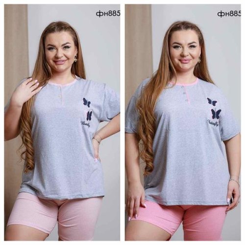 Костюм Vehuiah (XL-3XL) 8855110 l.pink (лето) Vehuiah 8855110 l.pink