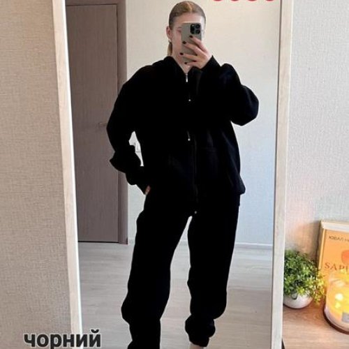 Костюм спорт FSN (52-58) 5036 black (зима) FSN 5036 black