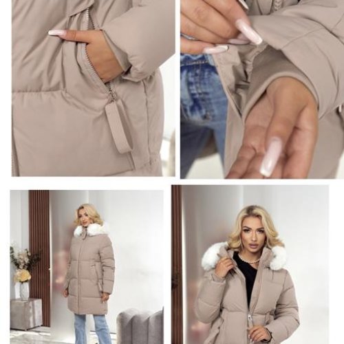 Куртка Dorimodes (M-2XL) 2366 beige (зима) Dorimodes 2366 beige