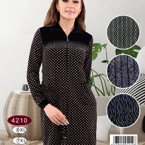 Халат Romeo life (58-64) 4210 black (деми) Romeo life 4210 black