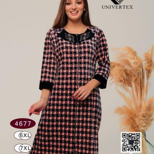 Халат Romeo life (58-64) 4677 peach (деми) Romeo life 4677 peach