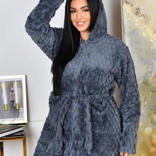 Халат Romeo life (50-58) 70110 d.grey (зима) Romeo life 70110 d.grey