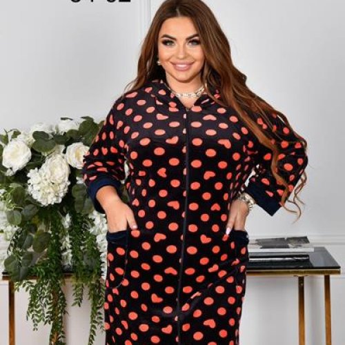 Халат Romeo life (54-62) 70B-131 navy (деми) Romeo life 70B-131 navy