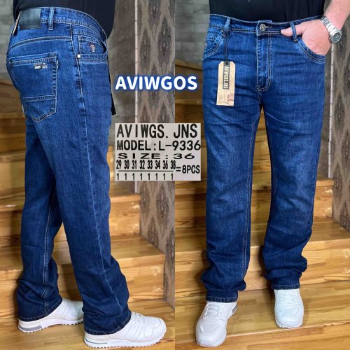 Джинсы God Baron (29-38) L-9336 blue (деми) God Baron L-9336 blue