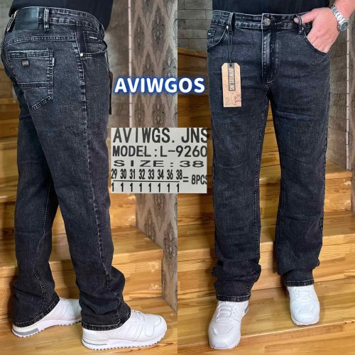 Джинсы God Baron (29-38) L-9260 black (деми) God Baron L-9260 black