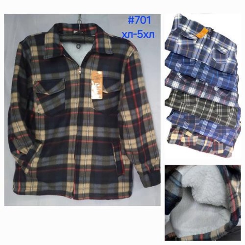 Рубашка Hoan (XL-5XL) 701 mix (зима) Hoan 701 mix