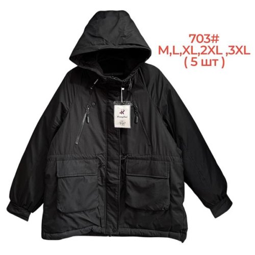 Куртка Katty (M-3XL) 703 black (зима) Katty 703 black