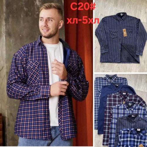 Рубашка Sport style (XL-5XL) C20 mix (зима) Sport style C20 mix