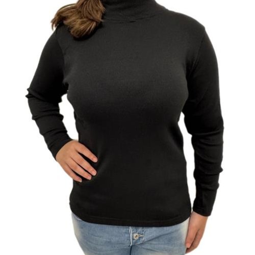 Гольф ALIA (S-3XL) 3120 black байка (зима) ALIA 3120 black байка