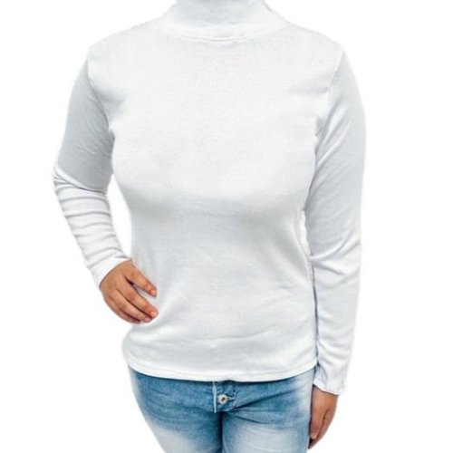 Гольф ALIA (S-3XL) 3128 white байка (зима) ALIA 3128 white байка