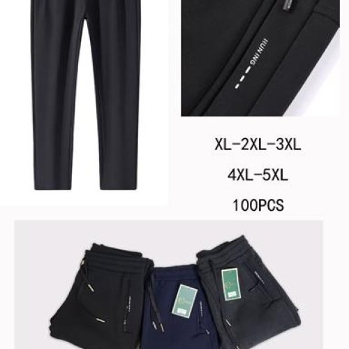 Штаны спорт Giang (XL-5XL) A2412 black (зима) Giang A2412 black