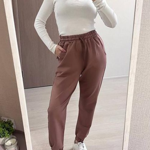 Штаны спорт FSN (46-52) 2593 brown (деми) FSN 2593 brown