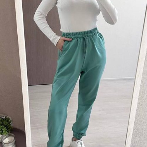 Штаны спорт FSN (46-52) 2593 green (деми) FSN 2593 green