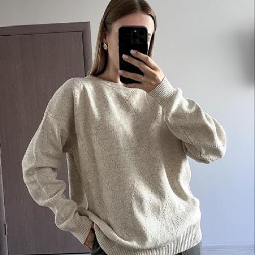 Свитер FSN (46-50) 5005 beige (деми) FSN 5005 beige