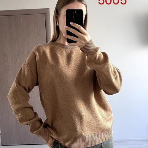 Свитер FSN (46-50) 5005 l.brown (деми) FSN 5005 l.brown