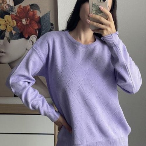 Свитер FSN (46-50) 5005 lilac (деми) FSN 5005 lilac