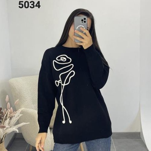Свитер FSN (46-52) 5034 black (деми) FSN 5034 black